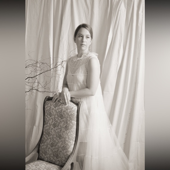 UNTAMED PETALS | Bridal pearl tulle gown | Untamed Petals pearl tulle gown - Picture 4 of 8